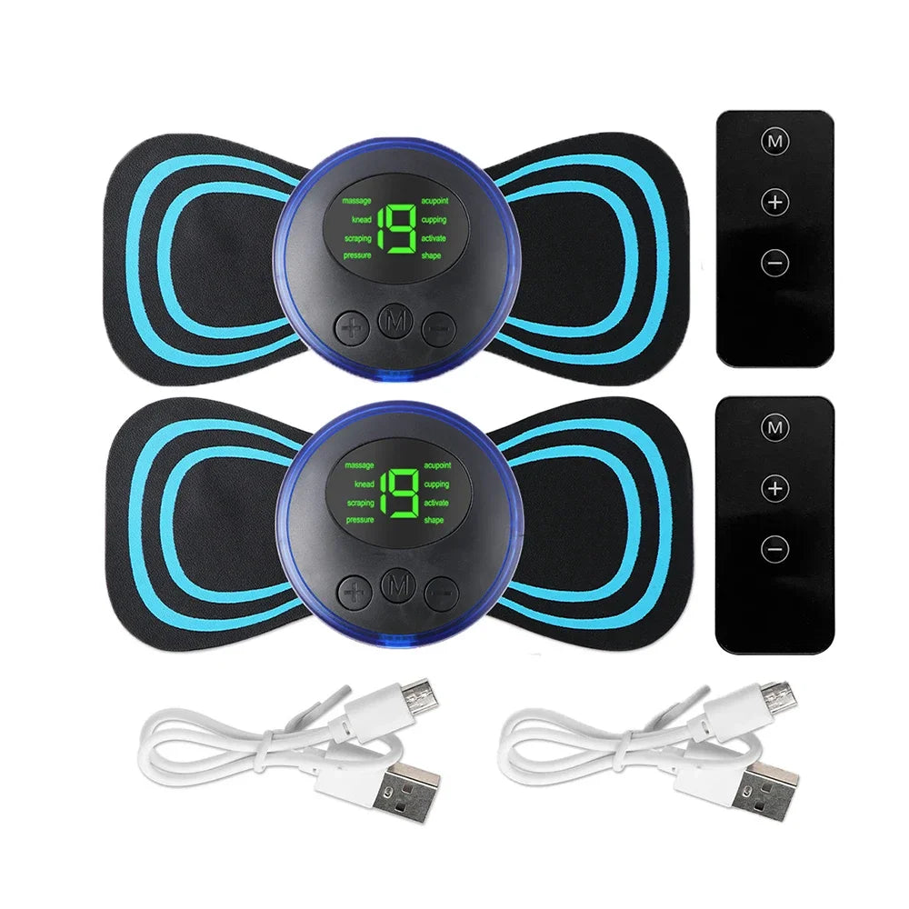EMS Neck & Body Massager — 8 Modes, 19 Intensity Levels, Instant Muscle Relief