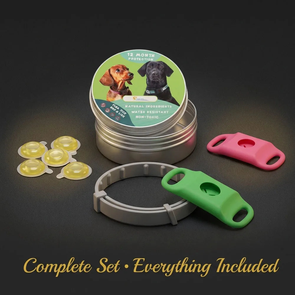 Free your pet from Fleas and Ticks with The Natural Protection Collar for Pets
