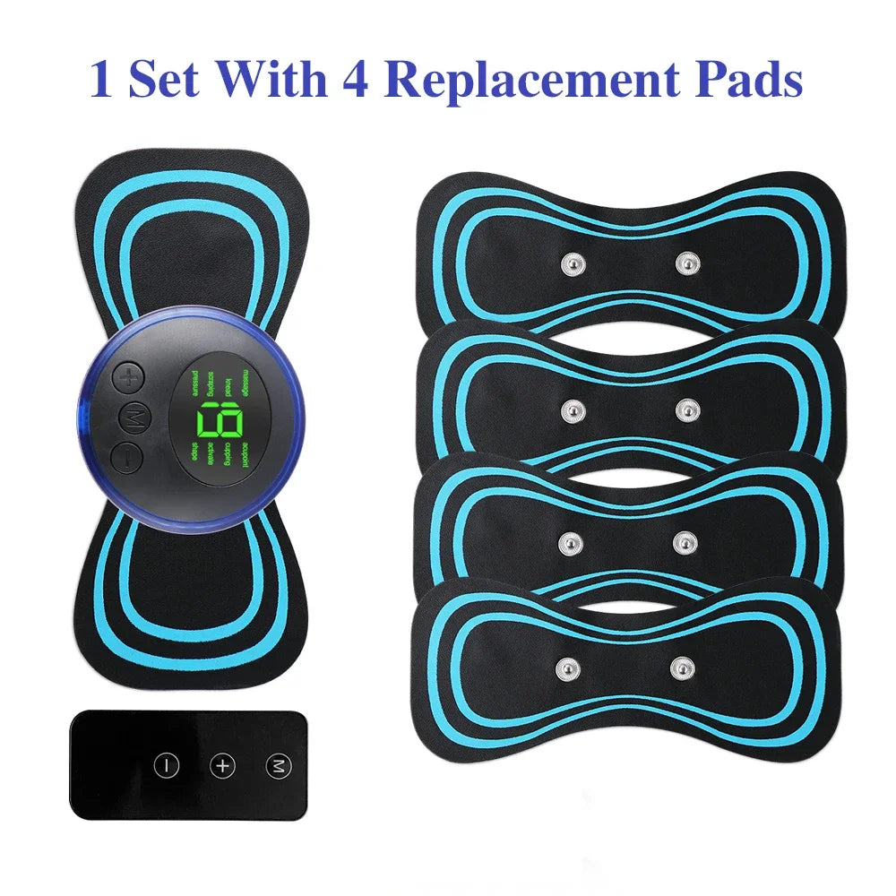 EMS Neck & Body Massager — 8 Modes, 19 Intensity Levels, Instant Muscle Relief