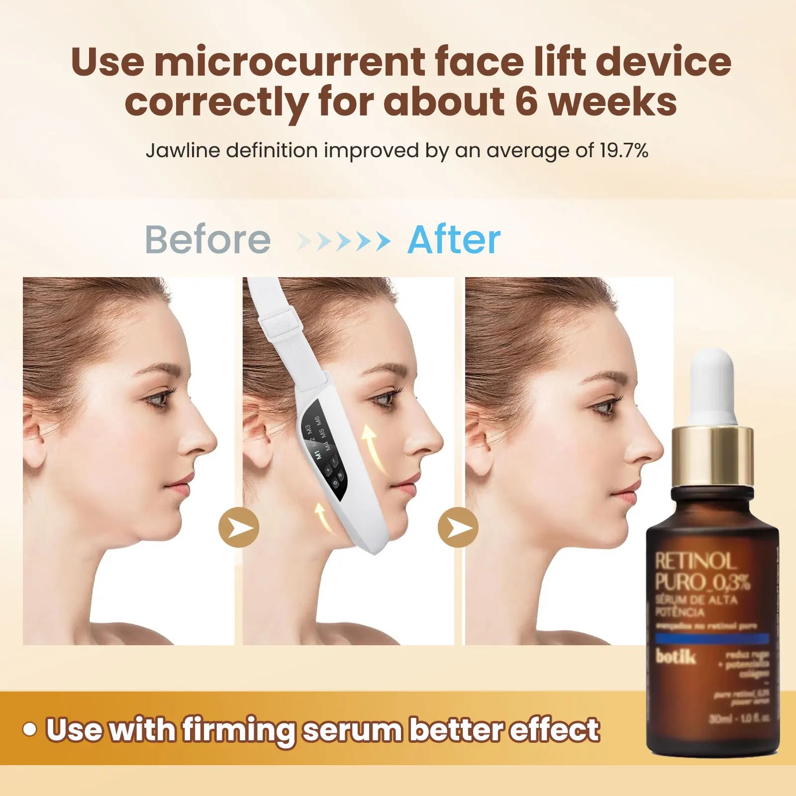 ContourLift™ LED Facial Sculpting Massager – 6 Modes & 8 Intensity Levels