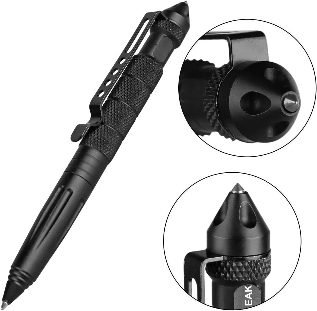 4-in-1 EDC Tactical Pen with Glass Breaker & Self-Defense Tip