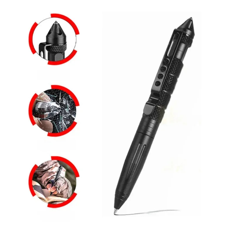 4-in-1 EDC Tactical Pen with Glass Breaker & Self-Defense Tip