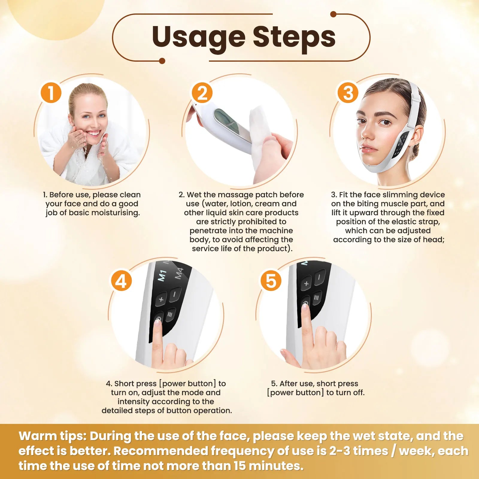 ContourLift™ LED Facial Sculpting Massager – 6 Modes & 8 Intensity Levels