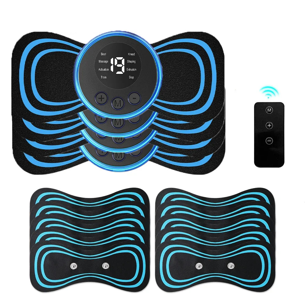 EMS Neck & Body Massager — 8 Modes, 19 Intensity Levels, Instant Muscle Relief