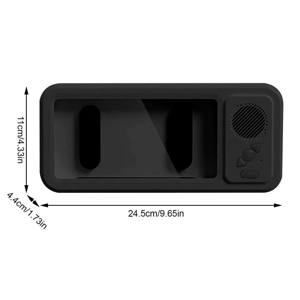 AquaVibe Waterproof Shower Phone Holder & Bluetooth Speaker — Enjoy Music, Videos & Hands-Free Viewing Anywhere