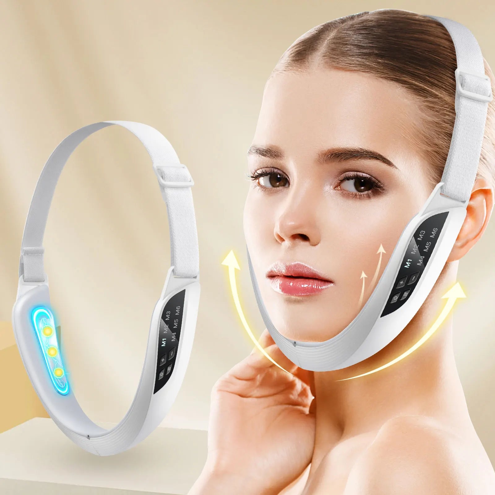 ContourLift™ LED Facial Sculpting Massager – 6 Modes & 8 Intensity Levels