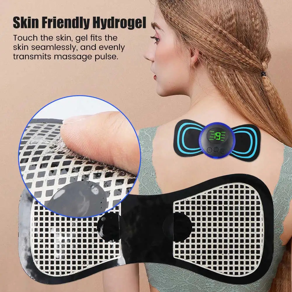 EMS Neck & Body Massager — 8 Modes, 19 Intensity Levels, Instant Muscle Relief