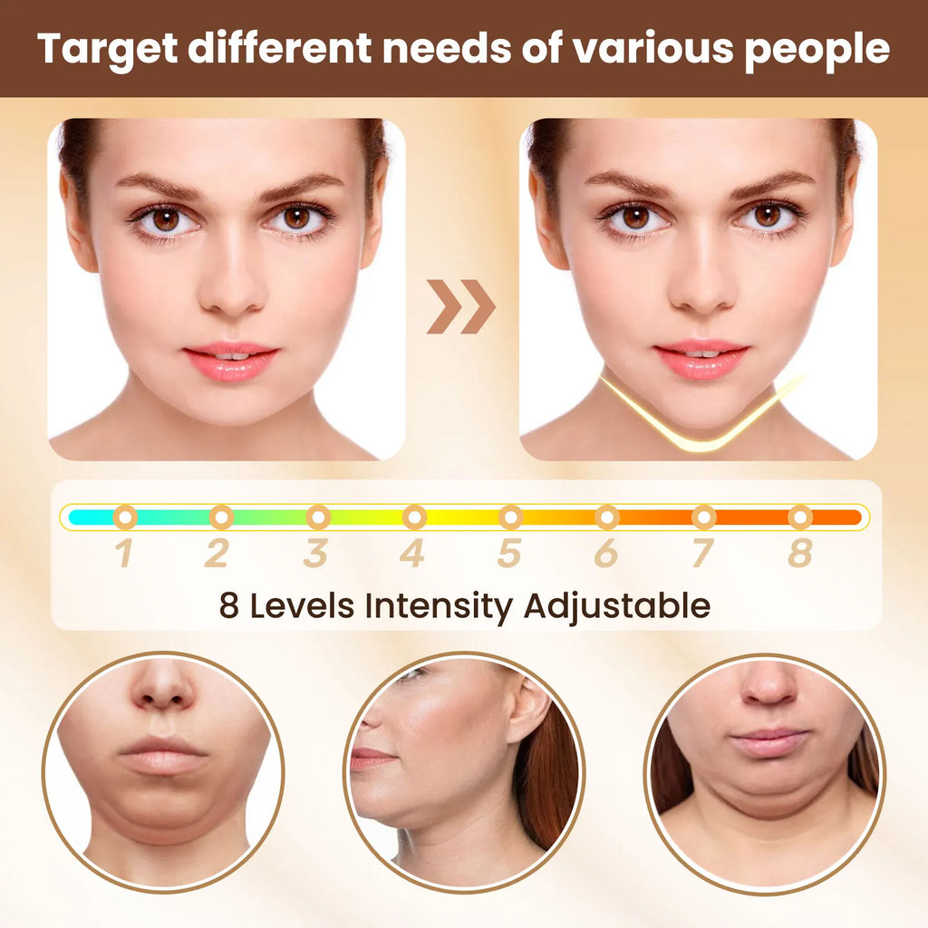 ContourLift™ LED Facial Sculpting Massager – 6 Modes & 8 Intensity Levels