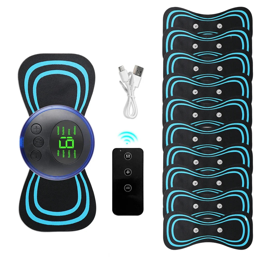 EMS Neck & Body Massager — 8 Modes, 19 Intensity Levels, Instant Muscle Relief