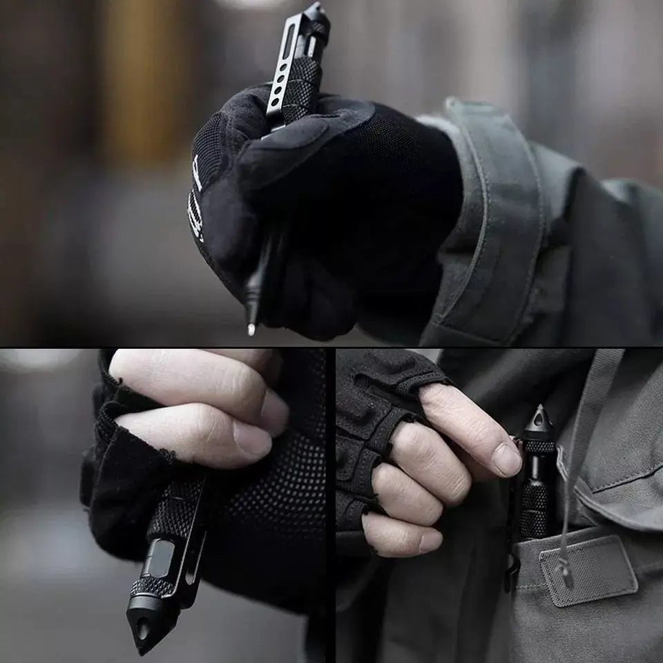 4-in-1 EDC Tactical Pen with Glass Breaker & Self-Defense Tip